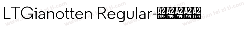 LTGianotten Regular字体转换